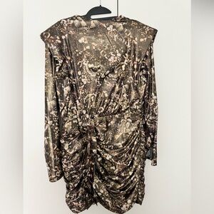 LILLIANA WD196V-BLACK GOLD dress